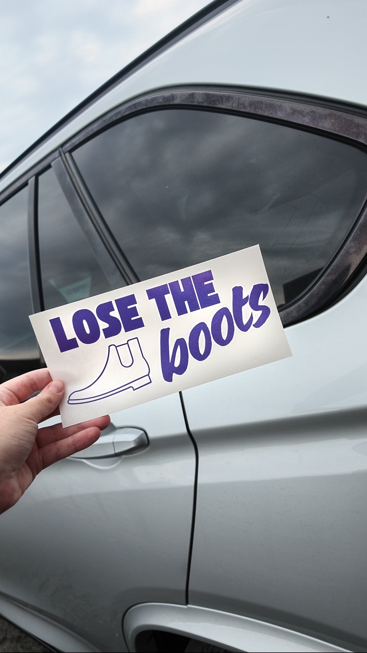 Lose the boots sticker/decal