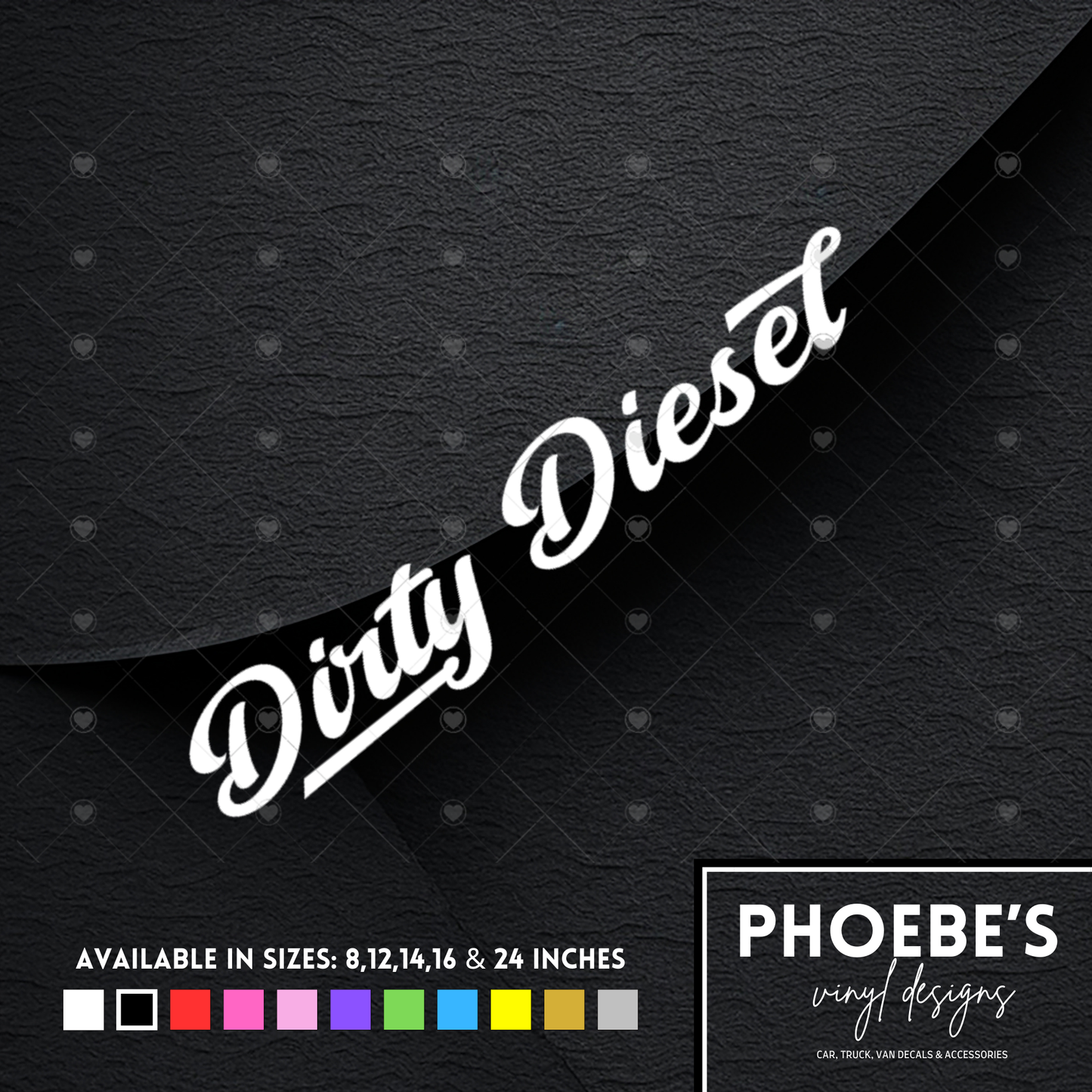 Dirty diesel sticker/decal