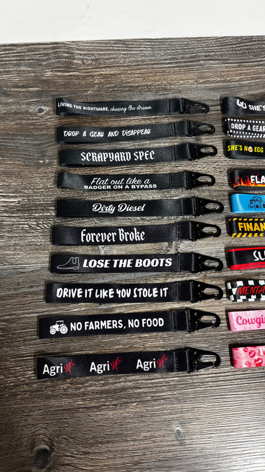 Car Wristlet/Keychain Printed