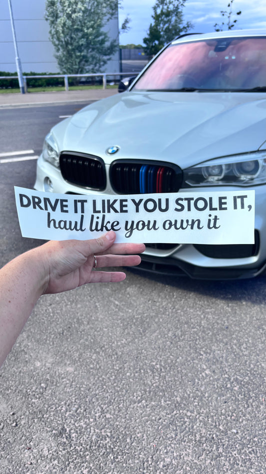 She might be old, but she's paid for sticker/decal