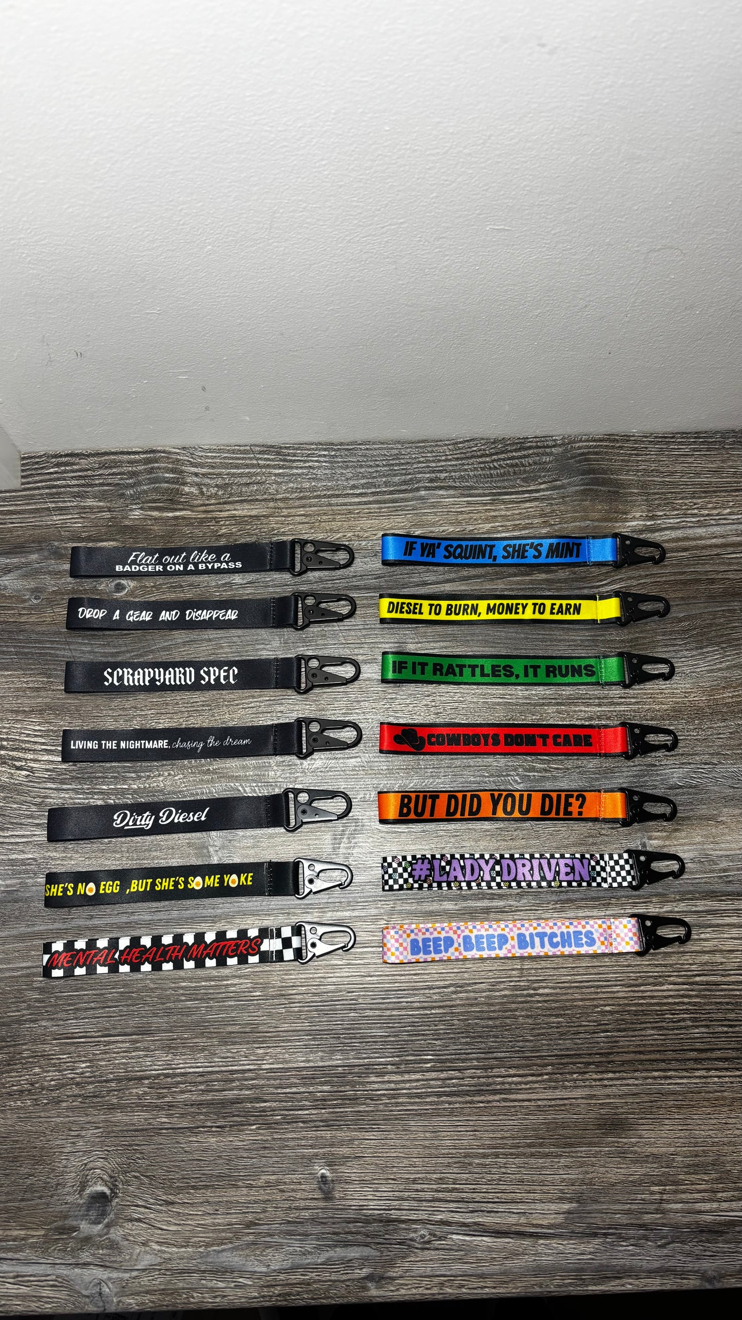 Car Wristlet/Keychain Printed