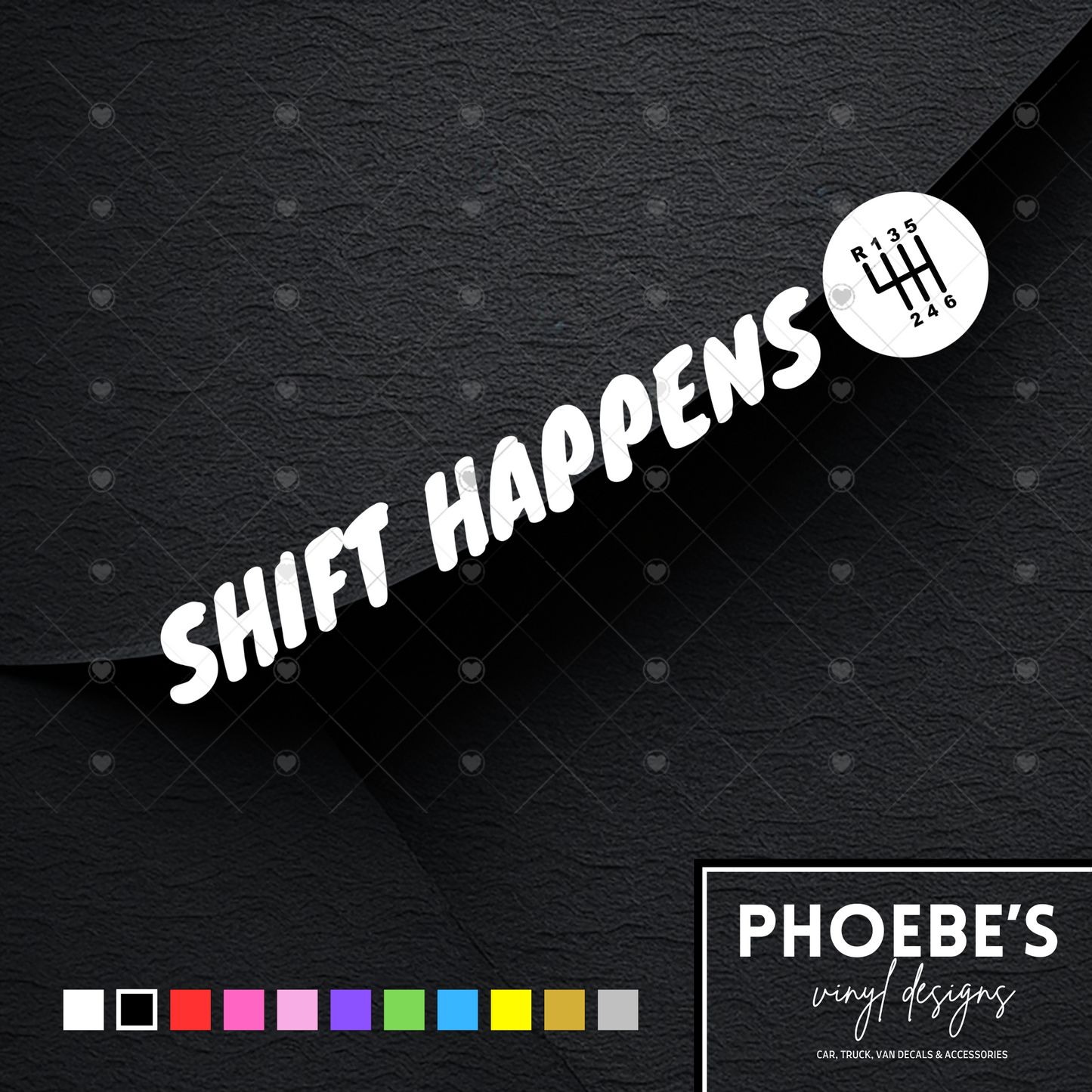 Shift happens sticker/decal