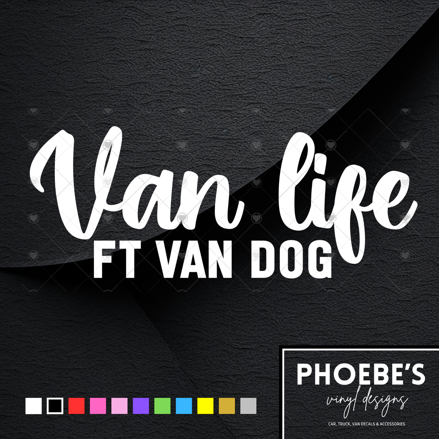 Van life ft van dog sticker/decal
