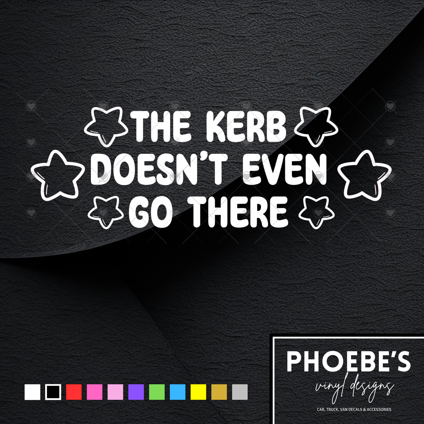 That kerb doesn't even go there sticker/decal