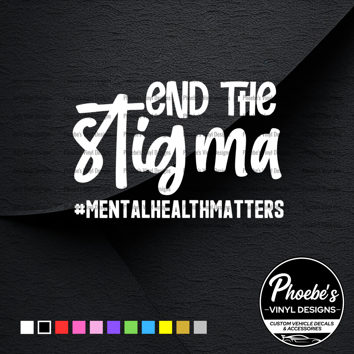 End the stigma sticker/decal