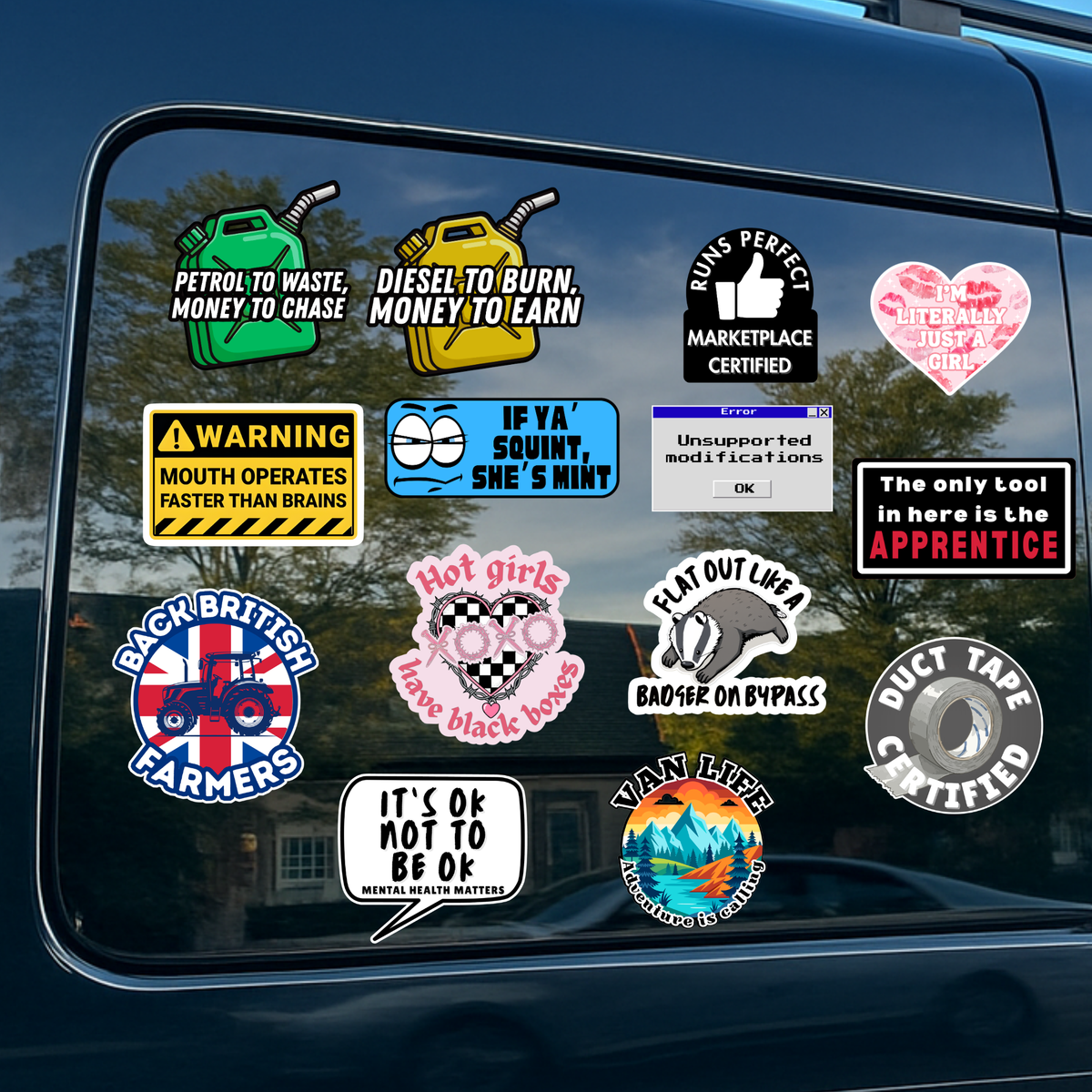 Back British Farmers High Quality, Full Colour Printed Decal
