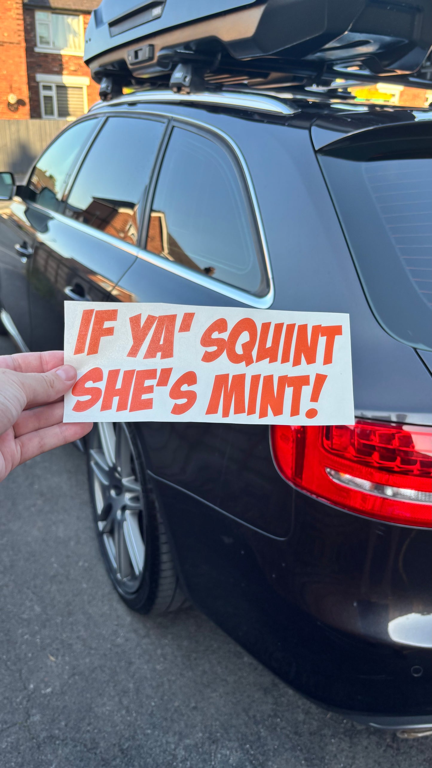 If ya’ squint it’s mint sticker decal