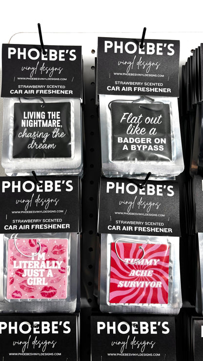 Car Air Fresheners Square Design