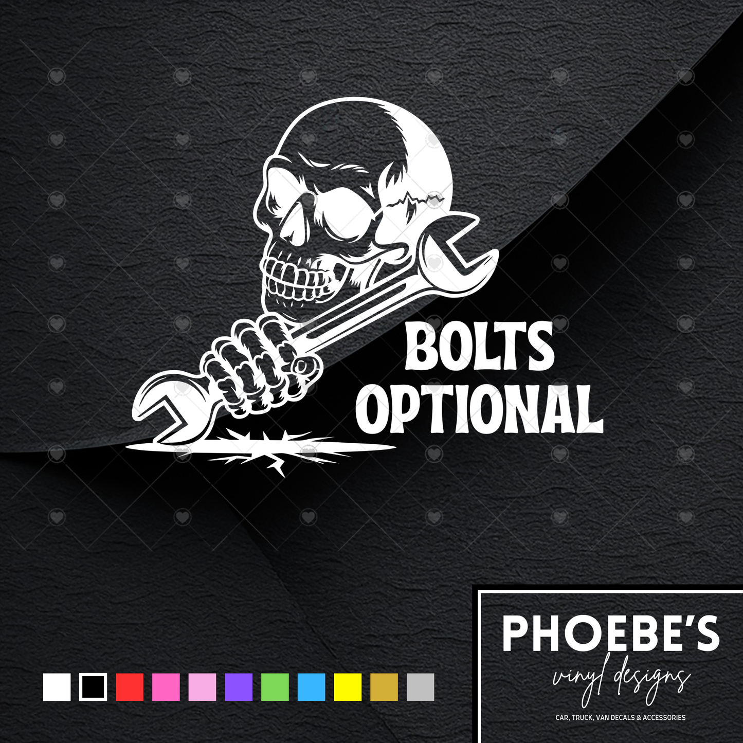 Bolts optional sticker/decal