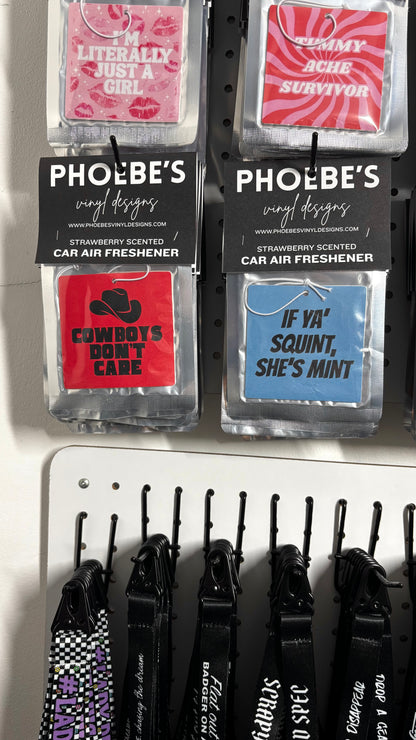 Car Air Fresheners Square Design