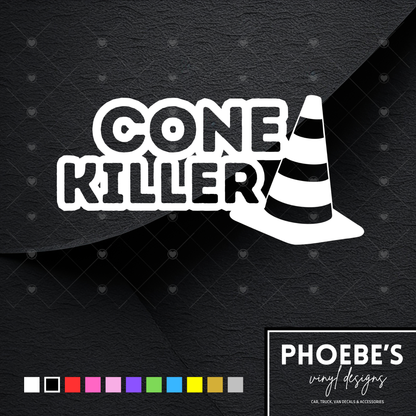 Cone killer sticker/decal