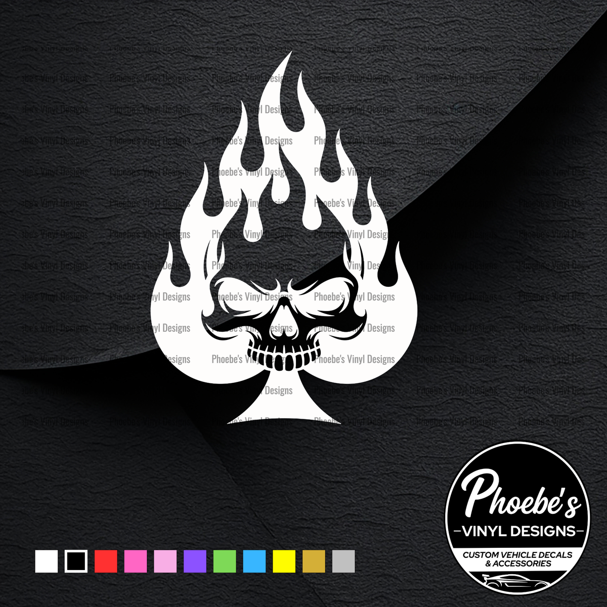 Skull of Spades Sticker/Decal