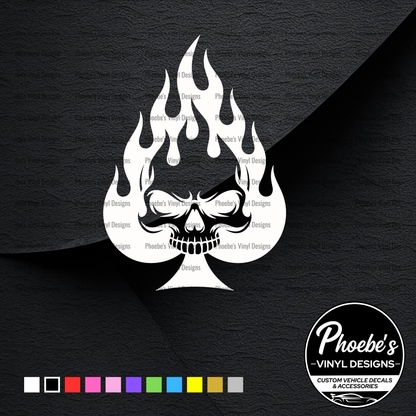 Skull of Spades Sticker/Decal