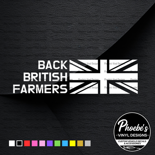 Back British Farmers sticker/decal