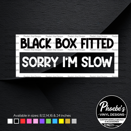 Black box fitted, sorry I'm slow sticker/decal