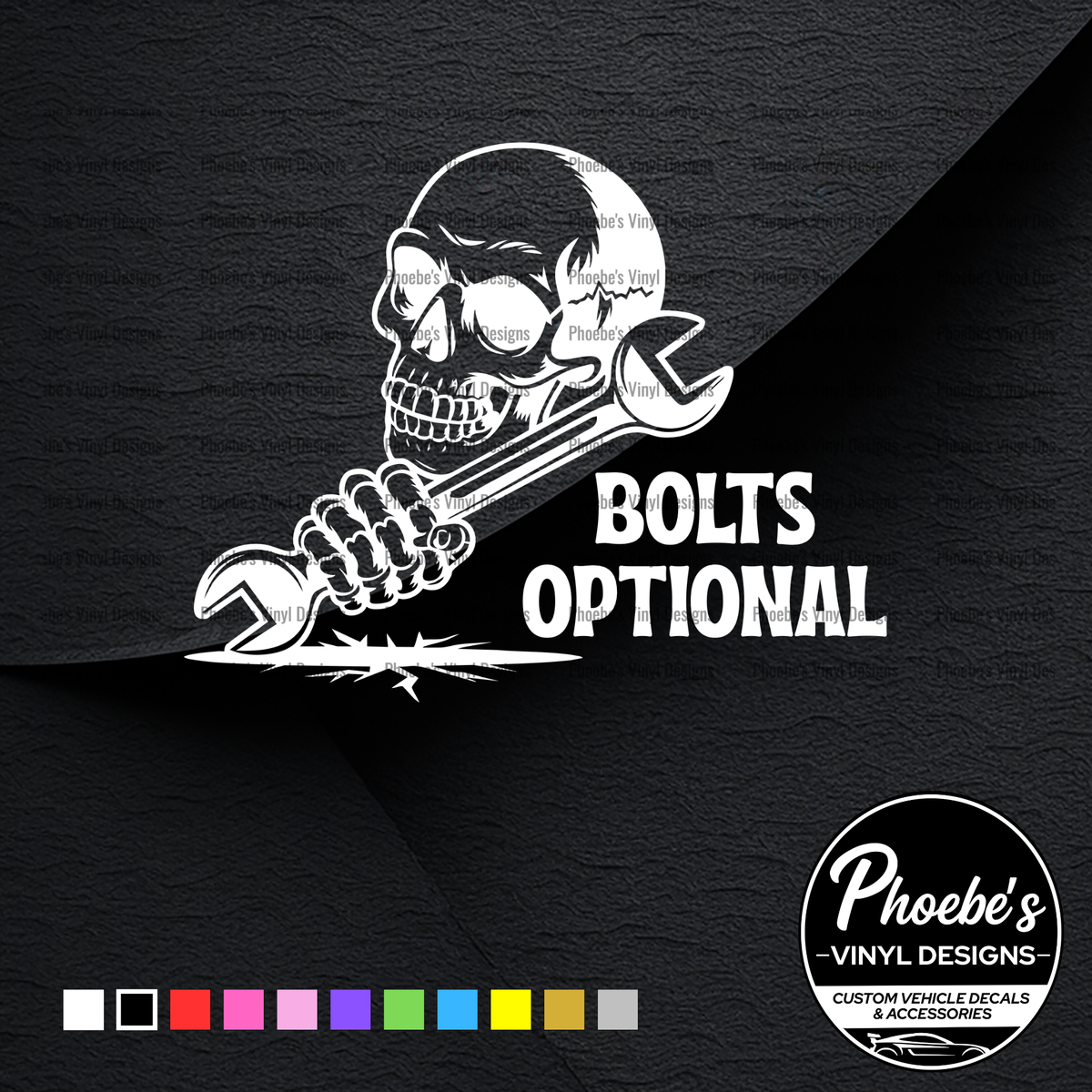 Bolts optional sticker/decal