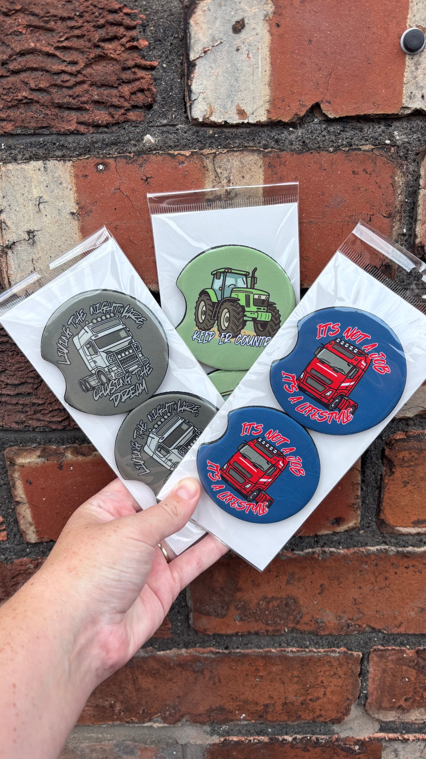 Cup holder Coasters 2pc
