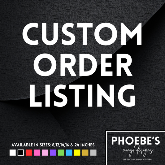 Midnight Design Custom listing