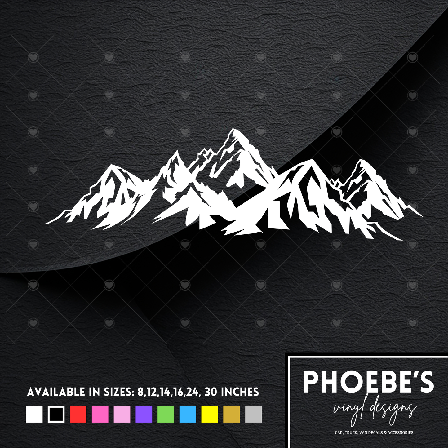 Mountain Scene sticker/decal