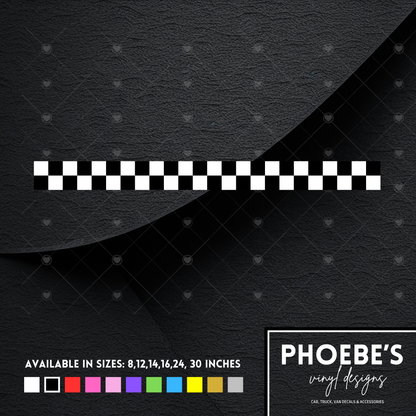 Checkerboard sticker/decal