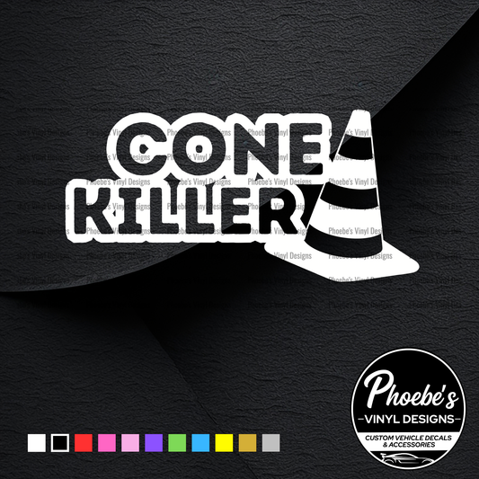 Cone killer sticker/decal
