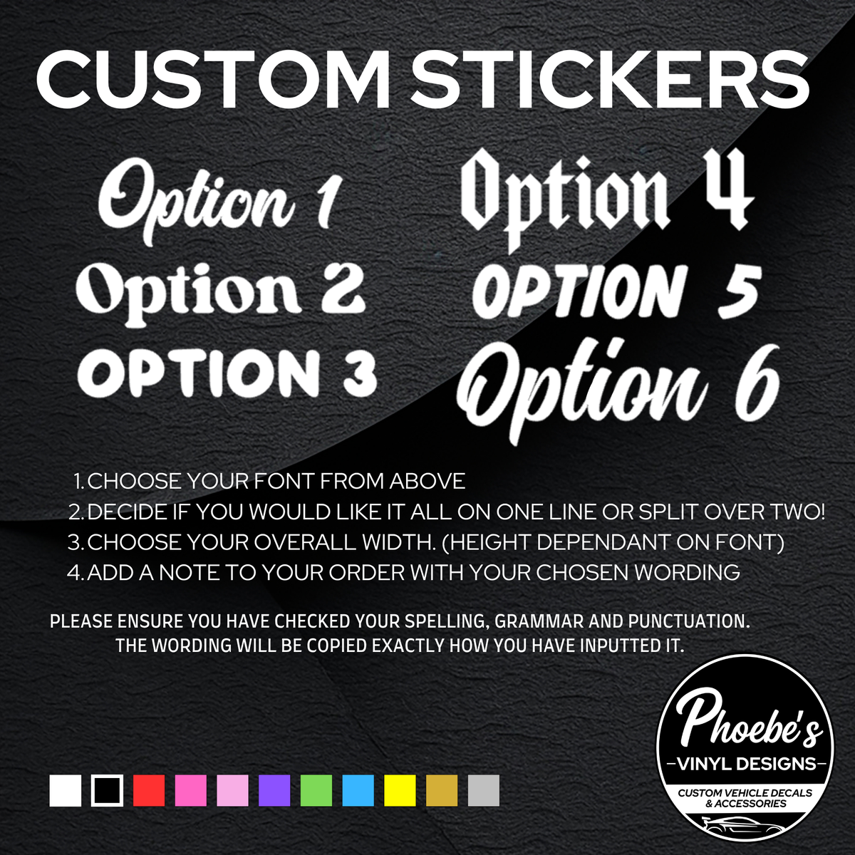 Custom Decal/Sticker