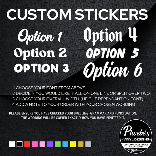 Custom Decal/Sticker