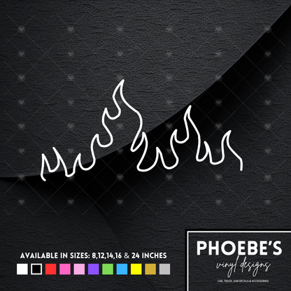 Flames sticker/decal