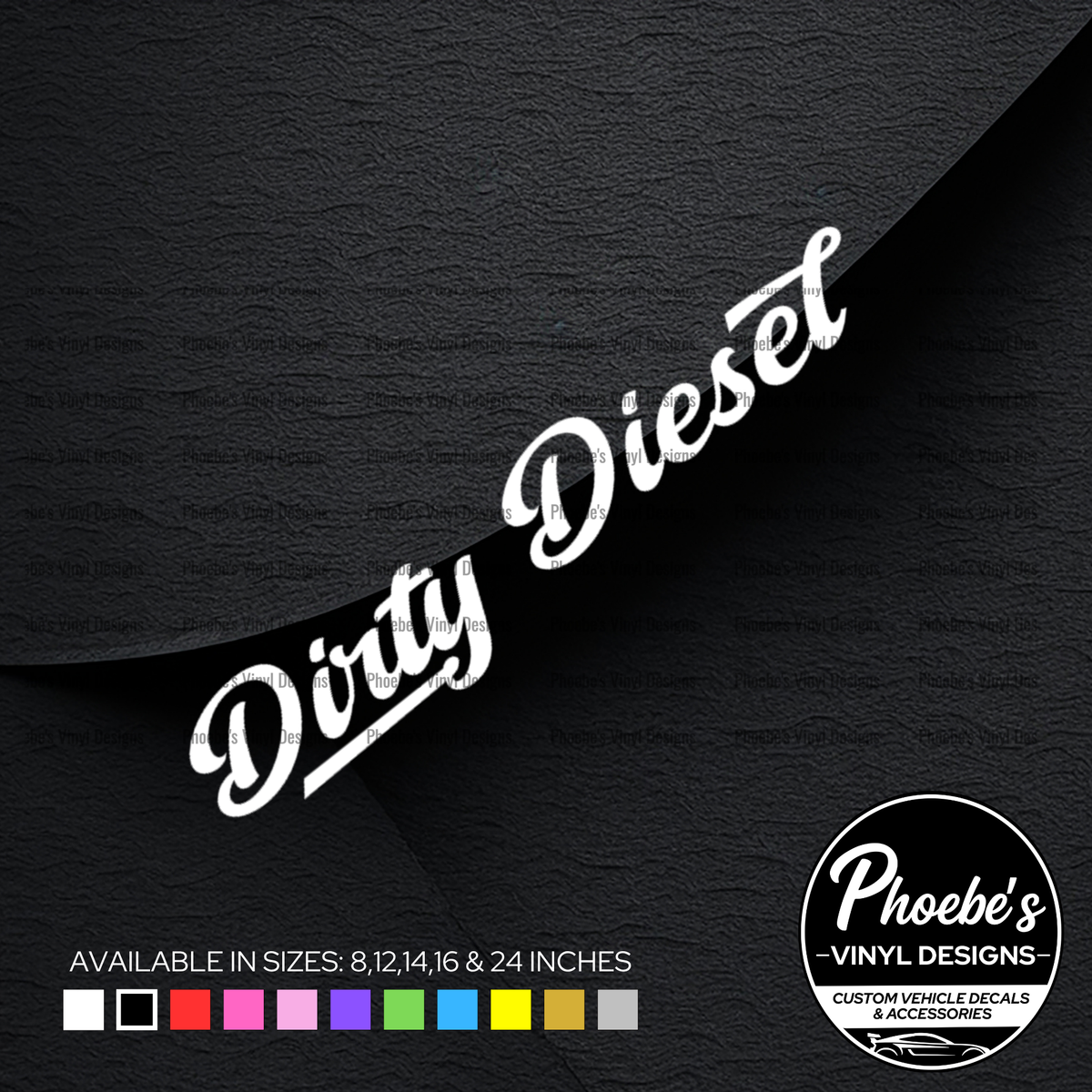 Dirty diesel sticker/decal