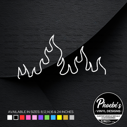 Flames sticker/decal