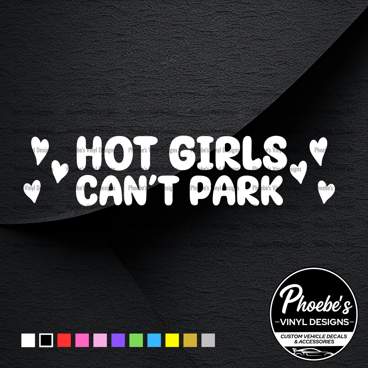 Hot girls can't park sticker/decal
