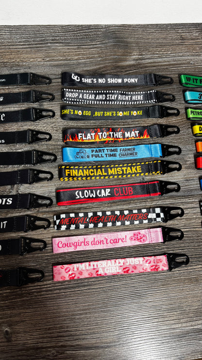 Car Wristlet/Keychain Printed