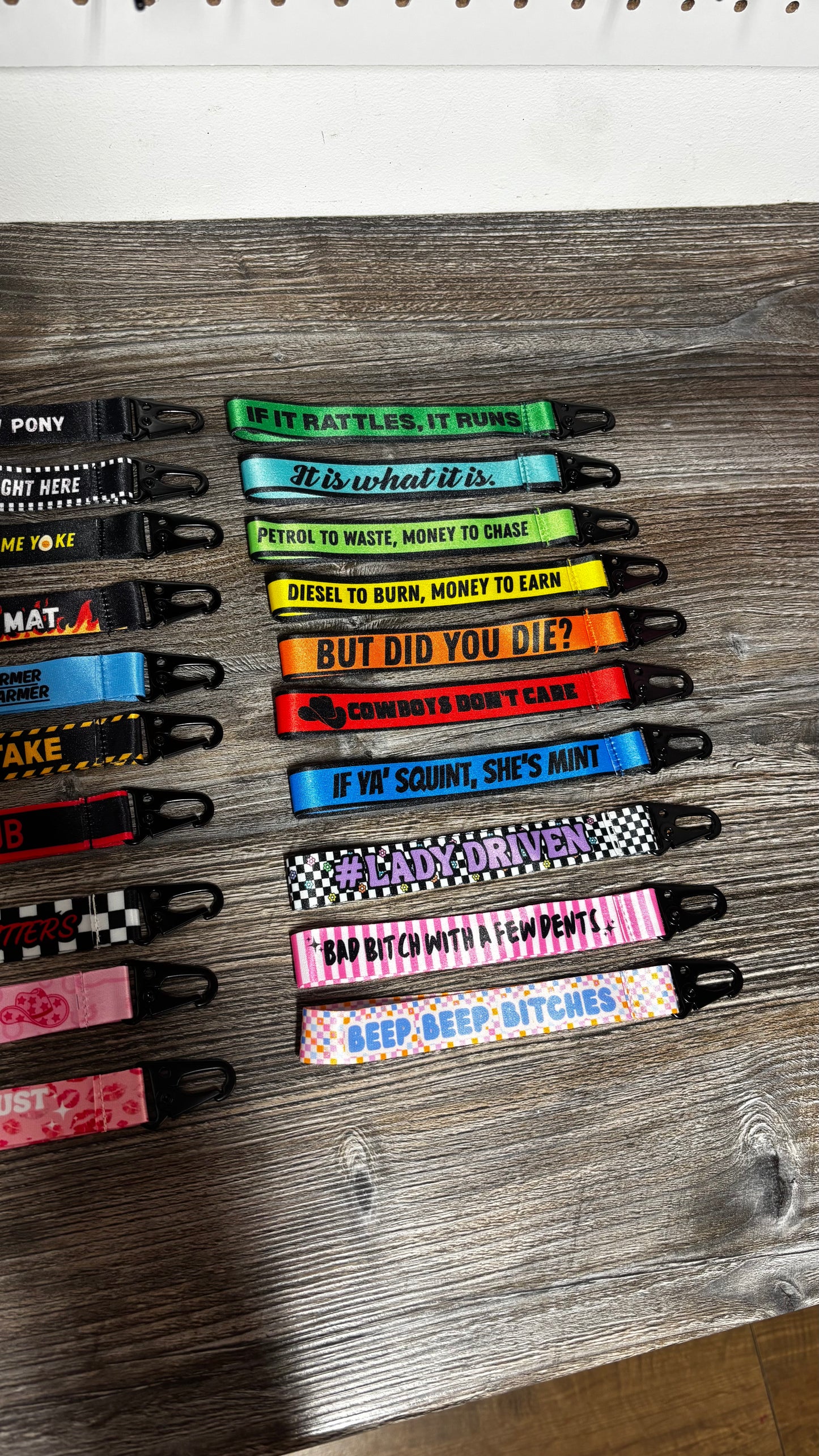 Car Wristlet/Keychain Printed