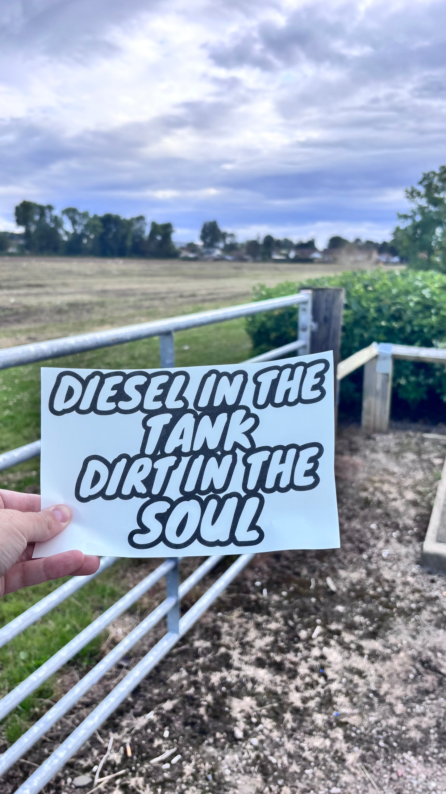Diesel in the tank, Dirt in the soul sticker/decal