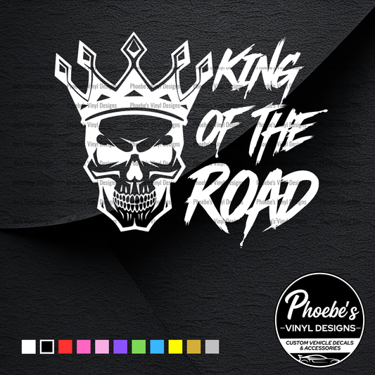 King of the Road sticker/decal
