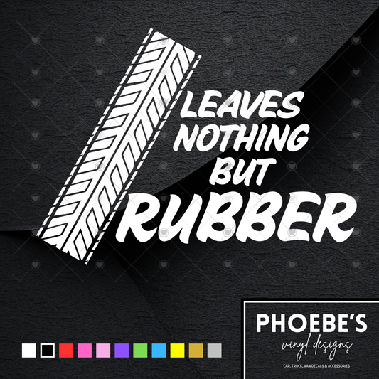 Leaves nothing but rubber sticker/decal