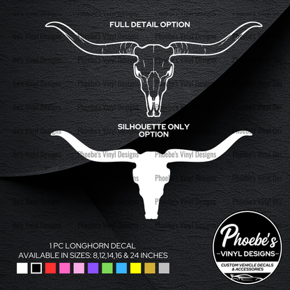 Long Horn sticker/decal