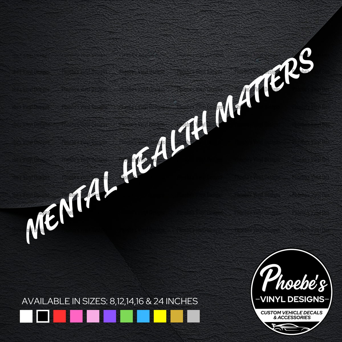 Mental Health Matters sticker/decal