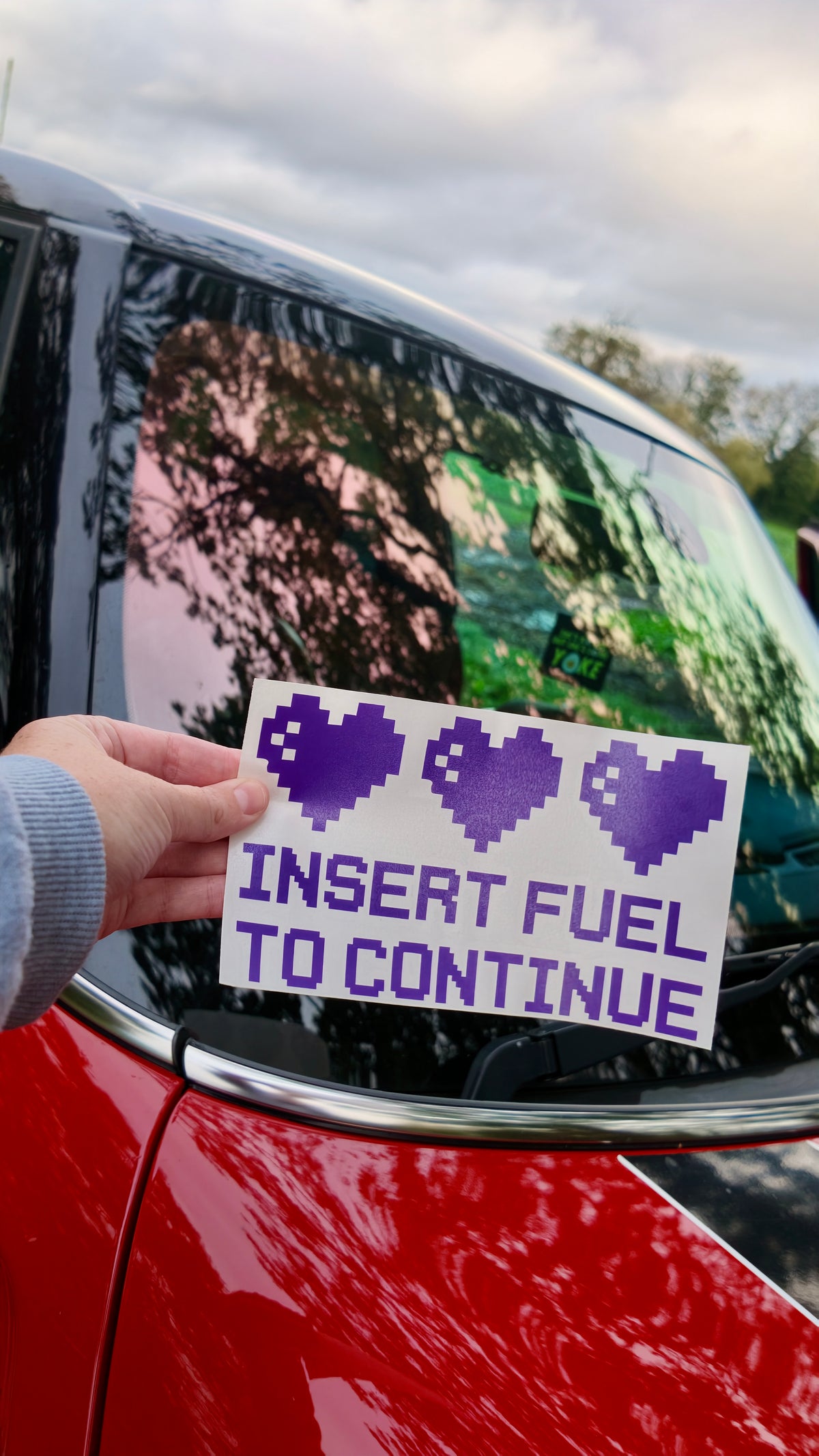 Insert Fuel Sticker/Decal
