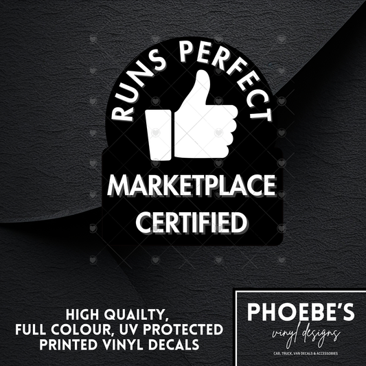Runs Perfect High Quality, Full Colour Printed Decal