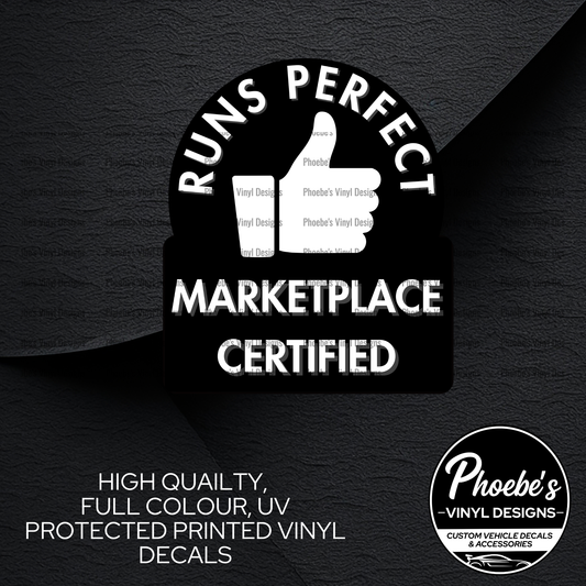 Runs Perfect High Quality, Full Colour Printed Decal