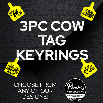 Cow Tag 3PC BUNDLE