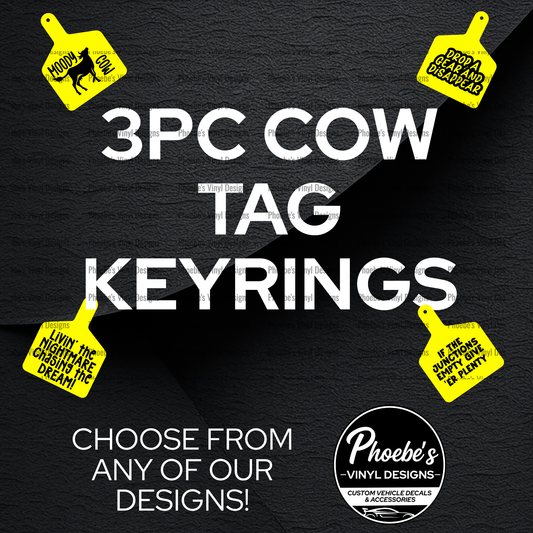 Cow Tag 3PC BUNDLE