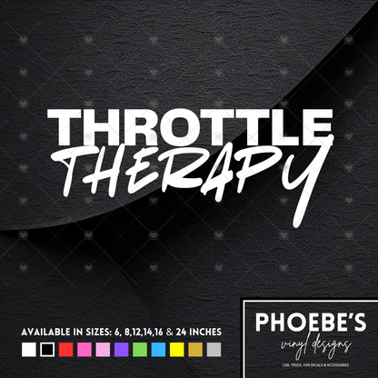 Throttle Therapy sticker/decal