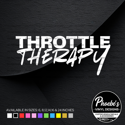 Throttle Therapy sticker/decal