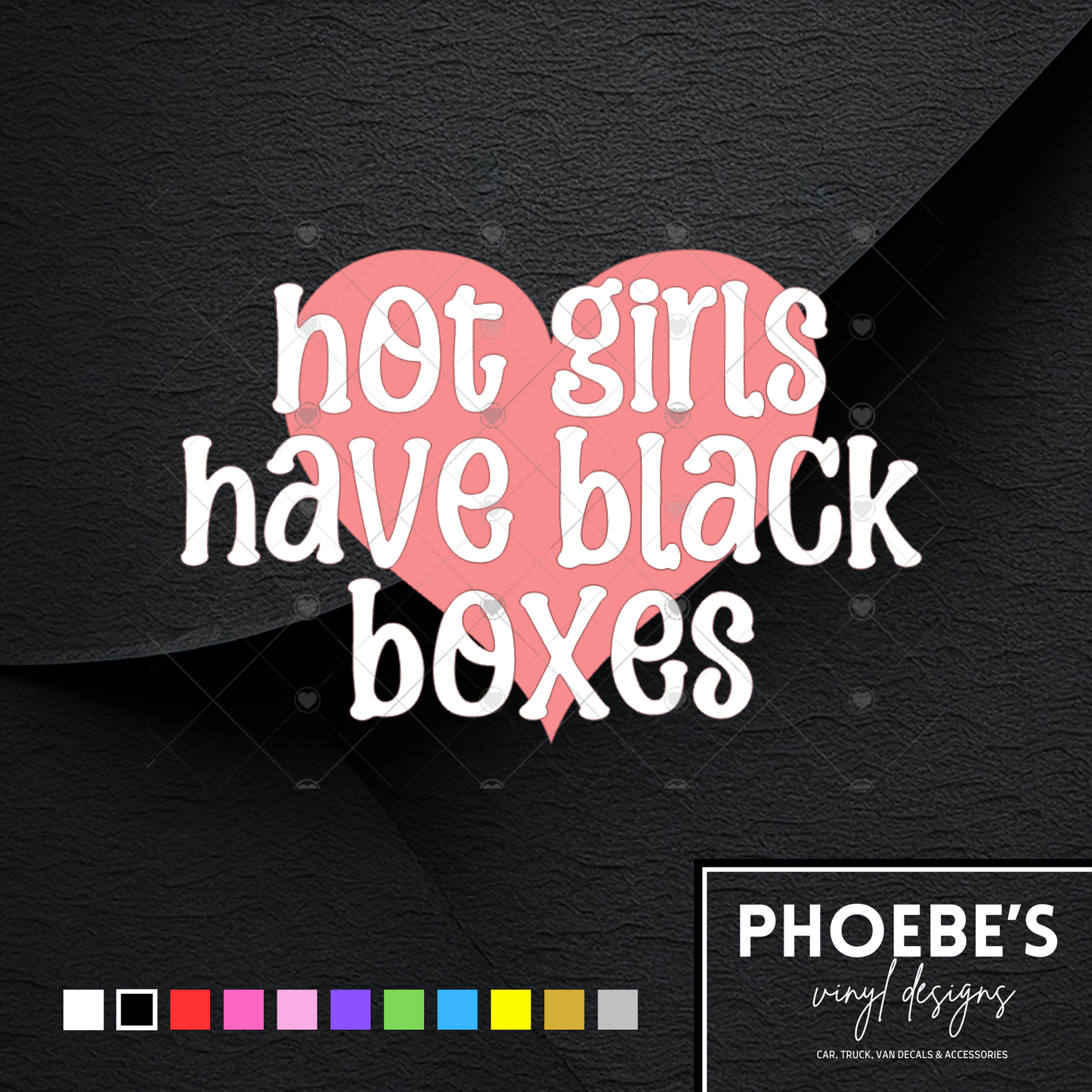 Hot girls have black boxes sticker/decal