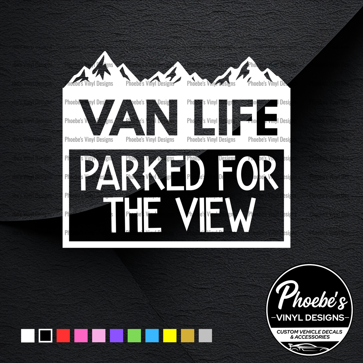Van life - Parked For The View sticker/decal