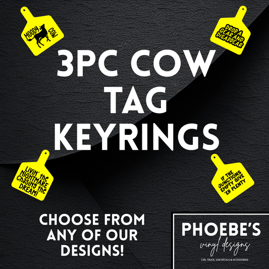 Cow Tag 3PC BUNDLE