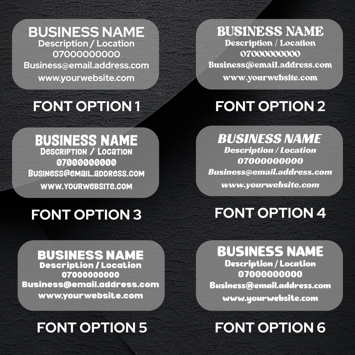 Vehicle Business Decals Fully Customisable