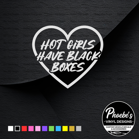 Hot girls have black boxes sticker/decal